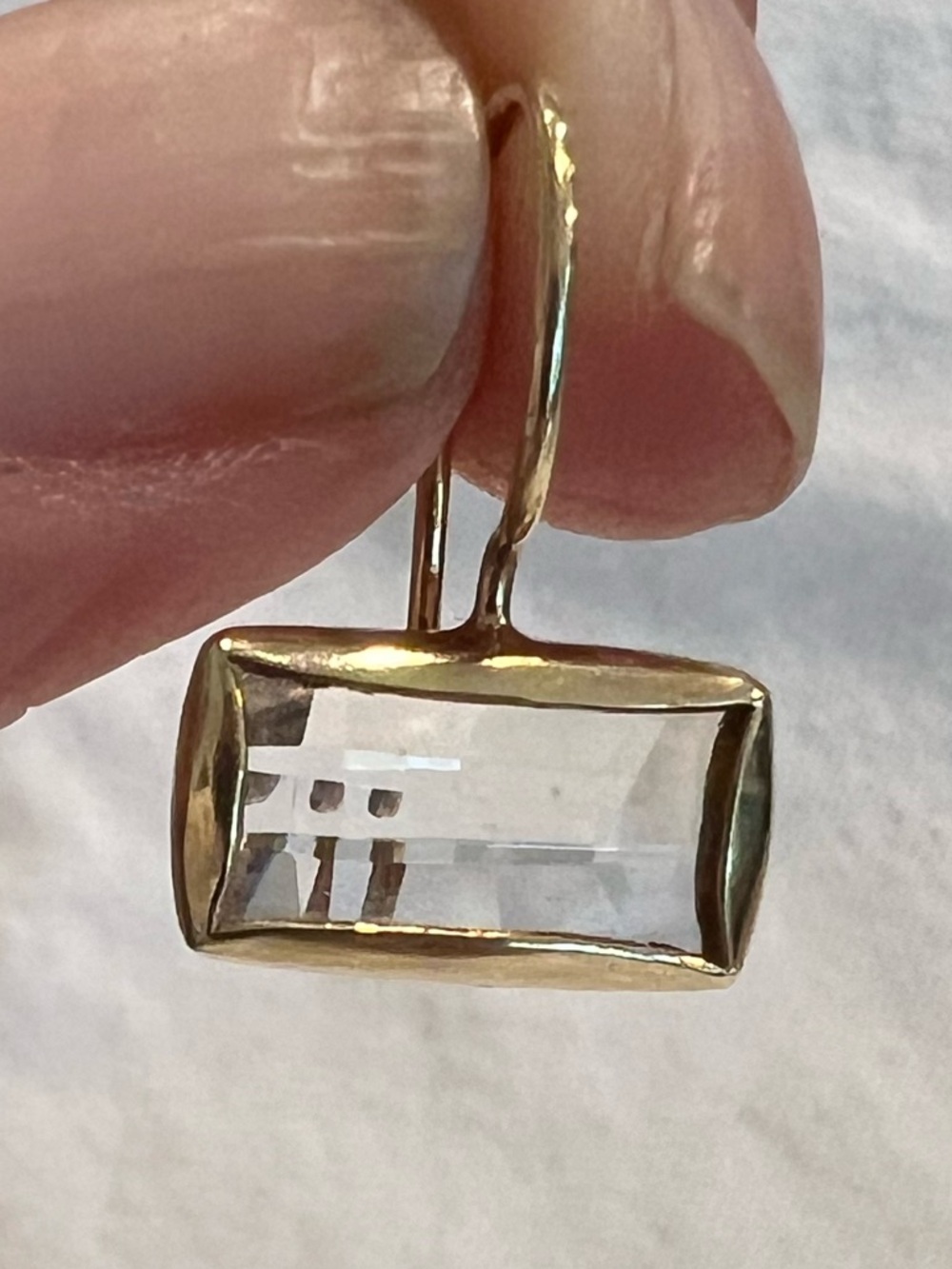 Chan Luu’s Silver Shade Crystal Tab Earrings